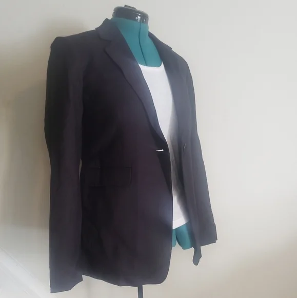 NORDSTROM Signature One Button Wool Blend Blazer - Picture 7 of 10